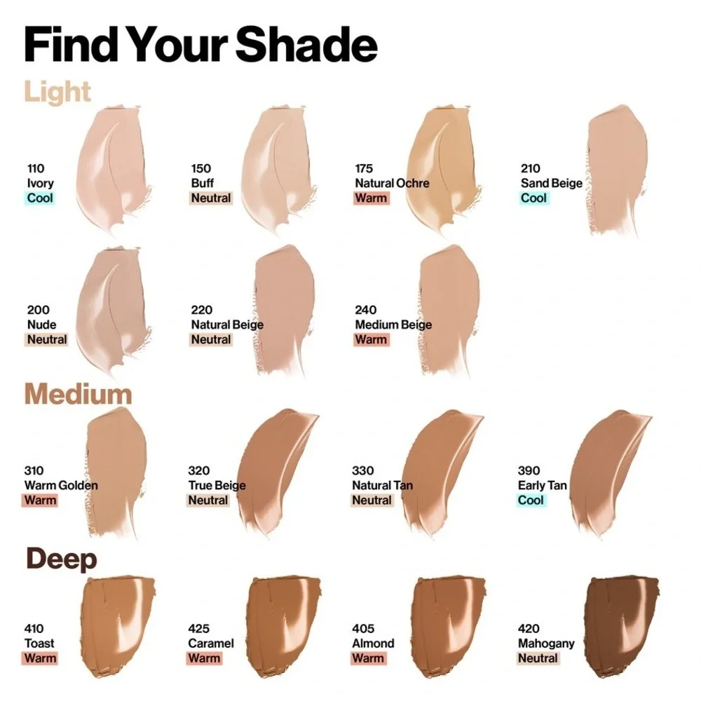 3/$12 Revlon 320 True Beige Color Stay Full Coverage Matte Foundation 1oz